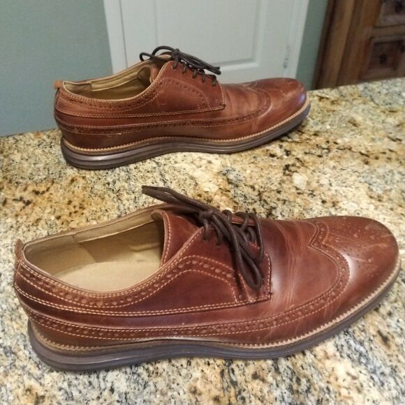 Cole Haan Men's Grand OS Cambridge Wingtip Leather Oxford Shoes 9.5 M C27845 - Picture 3 of 12